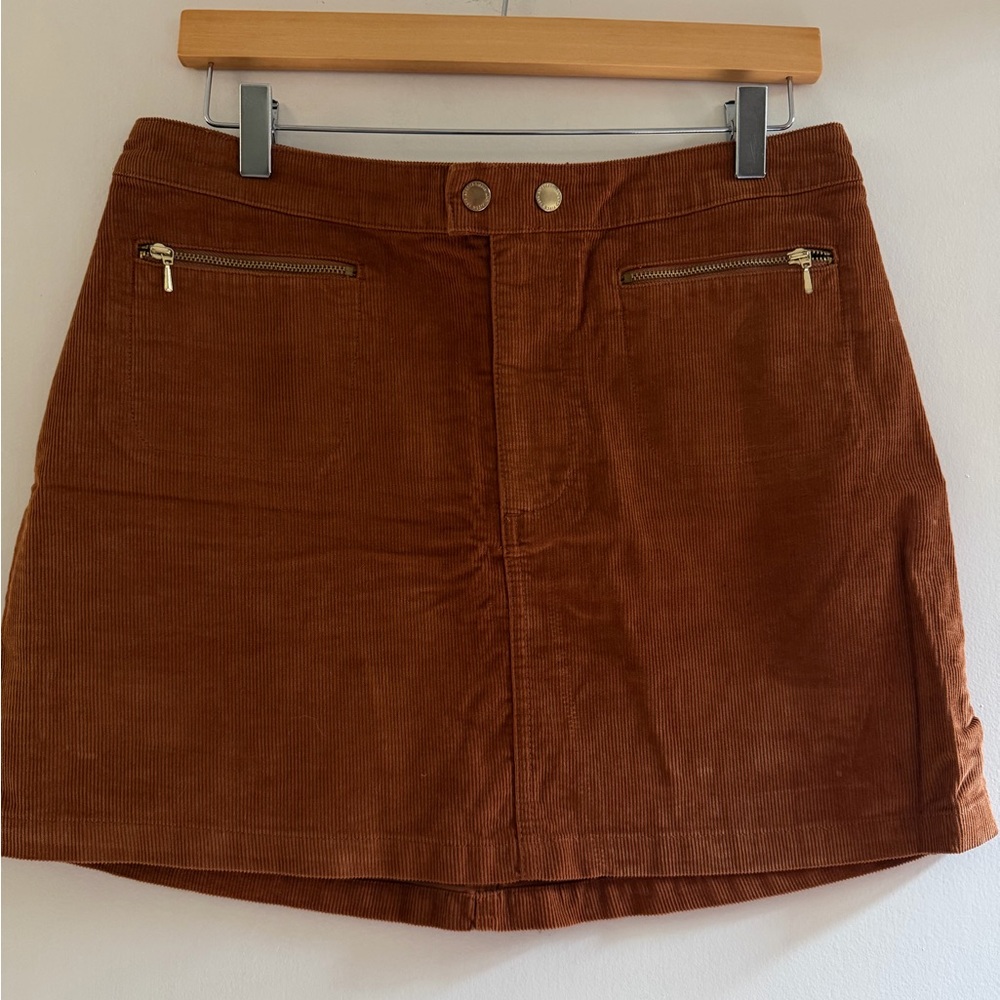 Abercrombie & Fitch Corduroy Skirt in brown